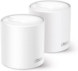 Router Inalambrico TP-Link Deco X10(2-Pack) 2.4/5GHZ, Banda Dual, AX1500 Con WI-FI Mesh, 1500 MBIT/S, 2X RJ-45, 2 Antenas Internas