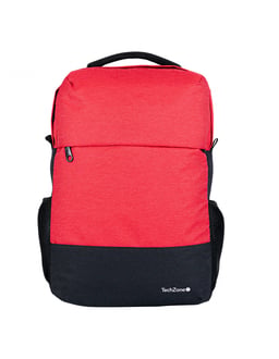 Mochila de Nylon/Poliéster TechZone TZ21LBP07 para Laptop 15.6", Naranja/Negro