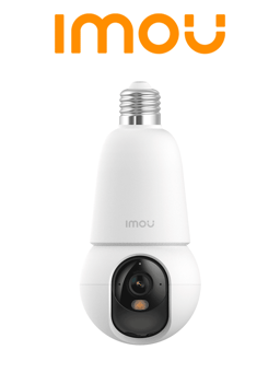 Camara Imou Bulbcam 3MP/Lente 2.8MM/Disuasion Activa/Modo Privacidad/Deteccion de Humanos y Vehiculos/Audio Bidireccional/Full Color/Smart Tracking (No Incluye Foco)/IPC-K6C-3H1WEB