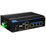 Switch Gigabit Industrial High Utepo POE 4 Puertos/ 802.3 AF/ 802.3AT/ 2 Puertos Combo Uplink Gigabit/ Hasta 60W por Puerto/ 120W Totales/ DIN Riel, UTP7204GE-HPOE