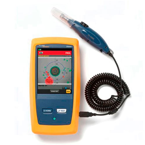 Cámara de inspeccion de fibra optica fluke networks FI-500 compatible con conectores SC/LC