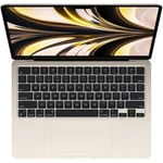 Macbook Air Apple MLXX3E/A 13" Chip M2 CPU de 8 Nucleos y GPU de 10 Nucleos/ 8GB/ 512GB SSD/ Touch ID/ Gris Espacial/ Teclado Lam