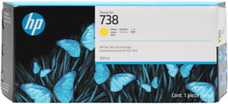 Cartucho de Tinta HP 738 Color Amarillo/300ML/676M8A