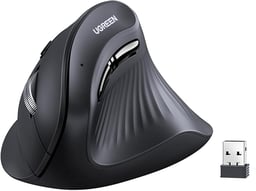 MOUSE Inalámbrico Ugreen Vertical 25444/2.4G & BLUETOOTH/5 Botones Silencioso/4000 DPI/Conecta 3 Dispositivos Simultáneamente/CLIC Silencioso