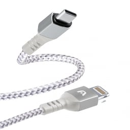 Adaptador Cable TIPO-C a Lightning Argomtech ARG-CB-0024WT Macho-Macho/1.8M/Carga Rapida/Color Blanco