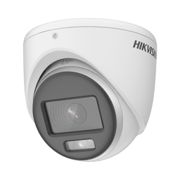 Camara Turret TurboHD Hikvision DS-2CE70DF0T-LMFS 2MP/Lente 2.8 MM/Dual Light/Exterior IP67/DWDR/Microfono Integrado