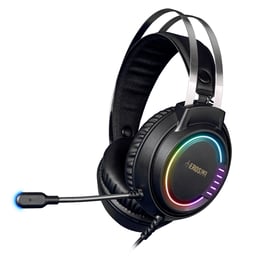 Diadema Con Microfono Gamer Eros M3 Gamdias Alambrico/ RGB/ USB/ 50MM/ Color Negro, GD-EROS M3