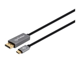 Cable Adaptador USB-C a Displayport-M 8K a 60HZ Manhattan 354844 Color Negro, 2 Metros