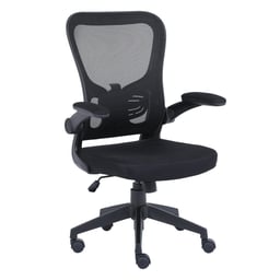 Silla Ejecutiva Nextep NE-650A de Altura y Descansabrazos/Ajustable Reclinable Tela-Malla/Base Giratoria/Hasta 120KG/Color Negro