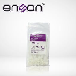 100 Piezas de Cinchos de Nylon 2.5×100MM Enson ENS-CH100W con Fuerza de Tensión de Hasta 8KG/Color Natural