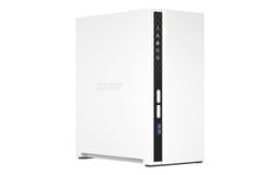 NAS de 2 Bahias Qnap TS-233-US ARM Cortex-A55 2.0GHZ, 2GB DRR4, SATA, 2X USB 2.0/3.0, Blanco, Sin Discos
