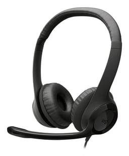 Diadema Audífonos c/ Micrófono Alámbricos Logitech H390/USB-C/Negro/981-001575
