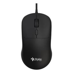 Mouse Alambrico StyLos STPMOA8B 1600 DPI 4 Botones USB 1.15 m Negro