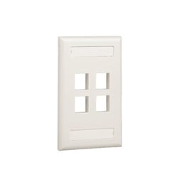 Placa de pared vertical para 4 puertos Panduit NK4FIWY mate