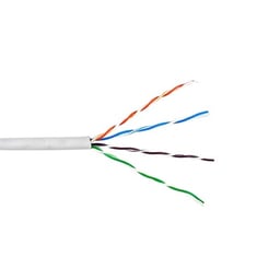 Bobina de cable UTP Cat6 Riser Honeywell, UL / CMR / probado a 350Mhz / para aplicaciones de CCTV / redes de datos / IP megapíxel / control RS485, 305mts blanco, 6360-1101 / 1000