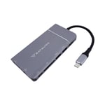 Docking USB-C A HDMI Batauro AD-80, VGA/ 2X USB-A/ USB-C/ Lector SD/ 1X RJ-45 Hembra