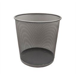 Cesto Nextep NE-165RGP de Malla/Redondo/20 L/Plata