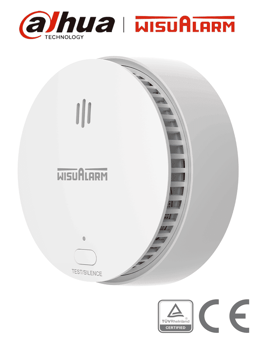 Detector de Humo Standalone Dahua DHI-HY-SA20B/Sensor Fotoelectrico/Sonido de Alarma 85dB/Alarma Visual y Audible/Durabilidad de Bateria Hasta 5 Años