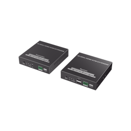 Kit de Extensor KVM (HDMI y USB) Hasta 120 MTS Epcom TT582KVM 4K @60HZ/CAT 6, 6A y 7/Salida Loop en el TX Para Visualizacion Local/Transmite El Video y Controla Tu DVR Via USB a Distancia