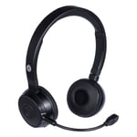 Diadema Con Microfono Techzone TZDIBT02, Inalambrico/ Bluetooth 5.0/ Color Negro