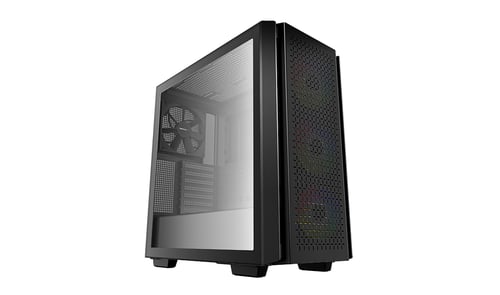 Gabinete DEEPCOOL CG560 Con Ventana / Micro-ATX / Media Torre / USB 3.0 / Cristal Templado / Sin Fuente / Negro