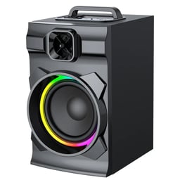 Bocina Portatil Inalambrica MC-A4S Con Bluetooth / USB / Negro / Bocina De 6.5" / 20W / 2600MAH / 5V / RGB