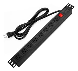 Barra Multicontacto Dahua ZZM10 PDU (8 USA 250) 8 Contactos Negro