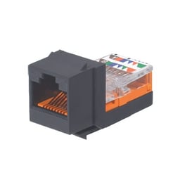 Modulo jack leadframe keystone categoría 5E negro, NK5E88MBLY