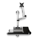 Estacion de Trabajo de Montaje en Pared Para Monitor 34" y Teclado Startech WALLSTSI1 Articulado/ Ergonomico/ Ajustable
