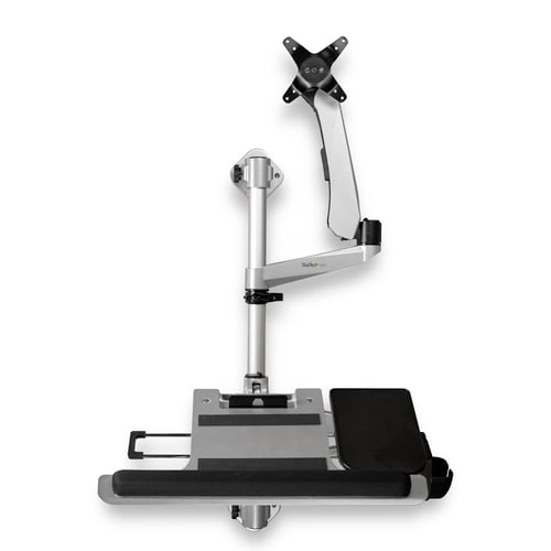 Estacion de Trabajo de Montaje en Pared Para Monitor 34" y Teclado Startech WALLSTSI1 Articulado/ Ergonomico/ Ajustable