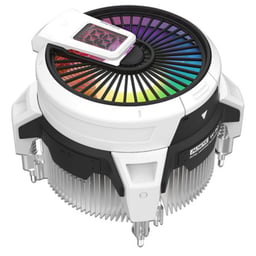 Disipador Alseyes W90-INTEL / Para CPU / LGA 1200 Y LGA 1700 / 1X90MM / 2600RPM / ARGB / Blanco / AS.01.08.0003
