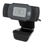 Webcam Full HD Manhattan 462006, 2MPX/ 1080P /micrófono interno/ 30FPS/ USB