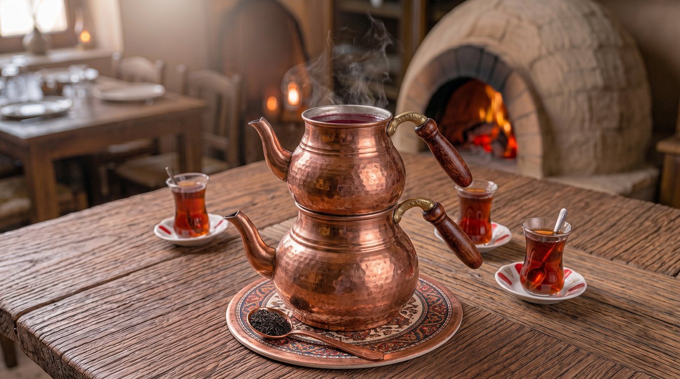 Demleme Türk Çayı & Kumda Türk Kahvesi