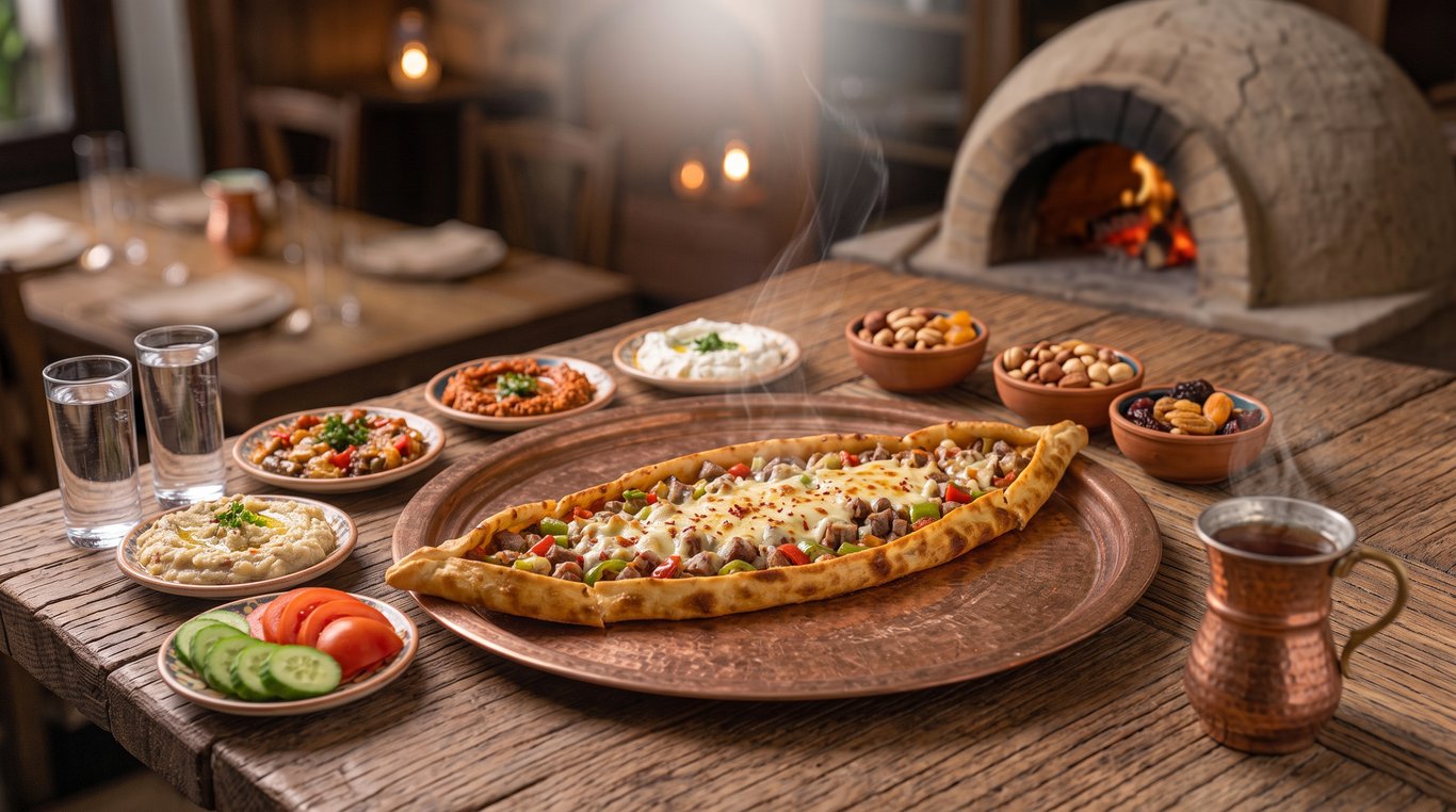 Kuşbaşılı Kaşarlı Pide