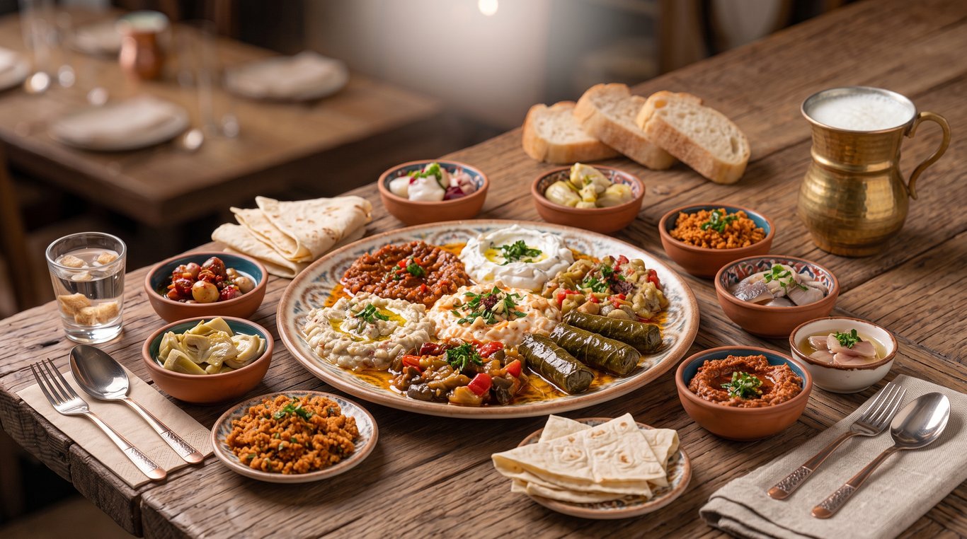 Geleneksel Serpme Meze Tabağı