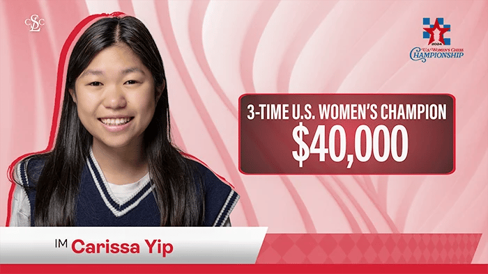 2024 U.S. Women's Chess Champion IM Carissa Yip