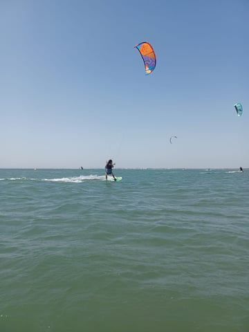 Kite wake wing