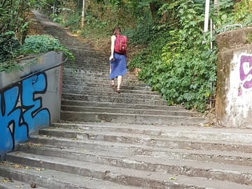 Les escaliers des deux collines