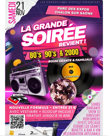 la grande soirée années 80/90/2000
