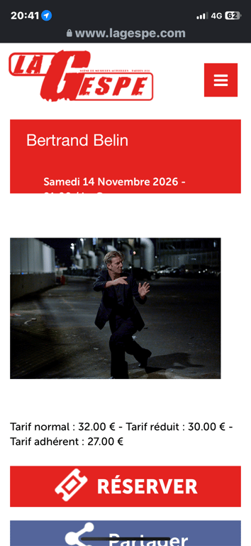 Concert Bertrand belin 