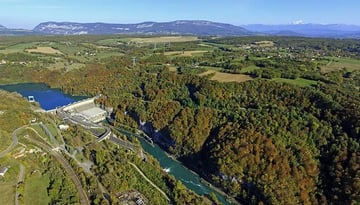 Visite du barrage-centrale hydroélectrique de Génissiat