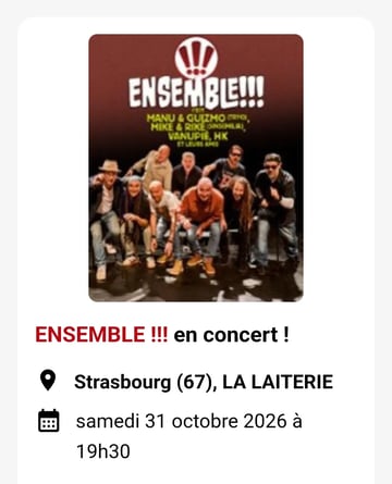 Concert Ensemble à la laiterie