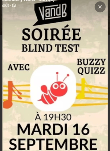 Blindtest au VandB La Ravoire 