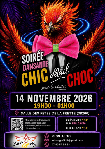 🎉🕺 SOIRÉE DANSANTE CHIC DÉTAIL CHOC 💃🎉