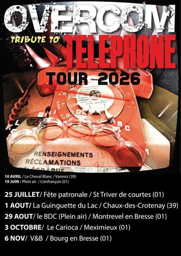 OVERCOM tribute TELEPHONE au VandB Bourg en bresse