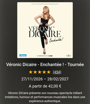 One woman show Veronic Dicaire 