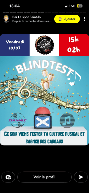 Soirée blindtest