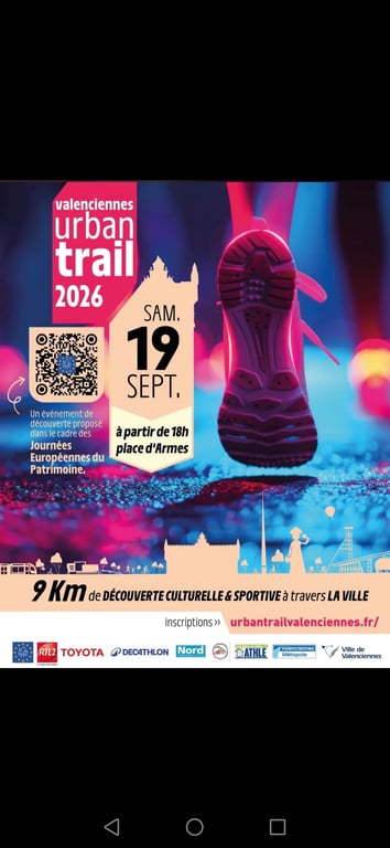 Urban trail de valenciennes 9 km