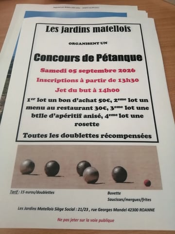 Coucou de pétanque triplette 