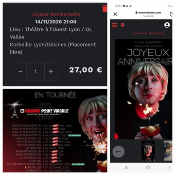 Lucas humoriste en tournée à Lyon